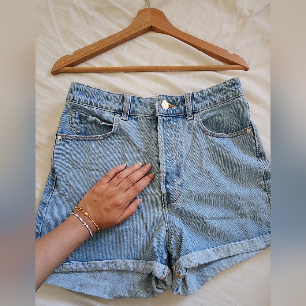 Zara Light Blue Denim Shorts
